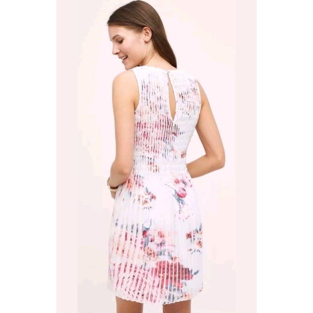 New Anthropologie Kas New York Smocked Floral Mini Dress $148 Small