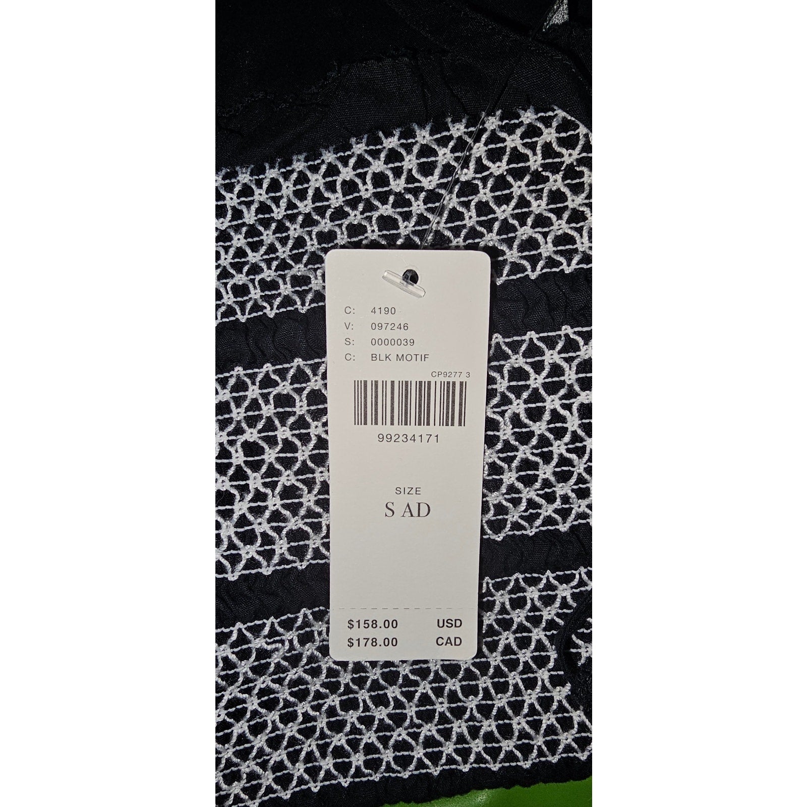 By Anthropologie Puff-Sleeve Square-Neck Smocked Mini Dress SMALL Black Anthropologie