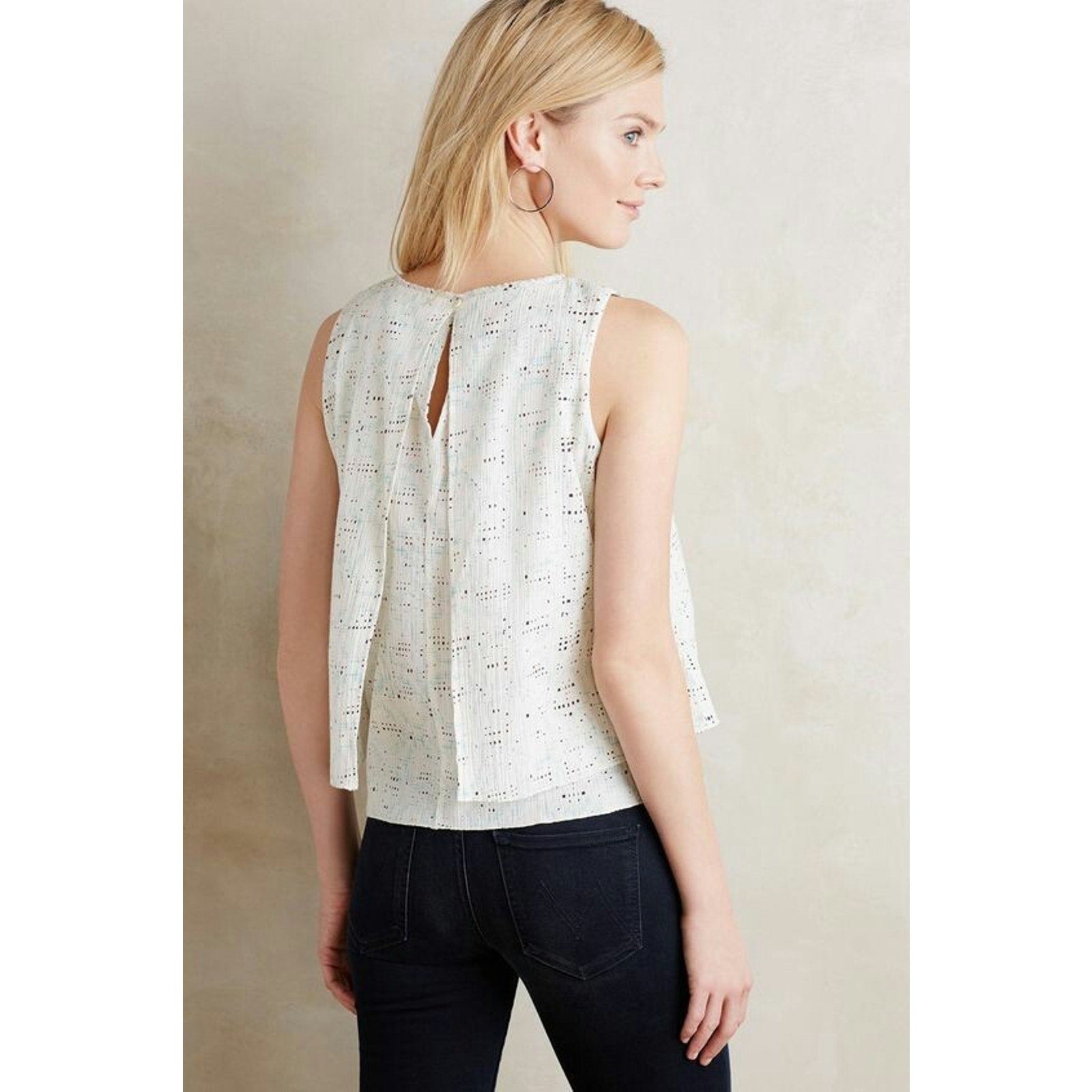 NEW Anthropologie Makam Double-Layer Tank by Lilla Size Small Retails $118