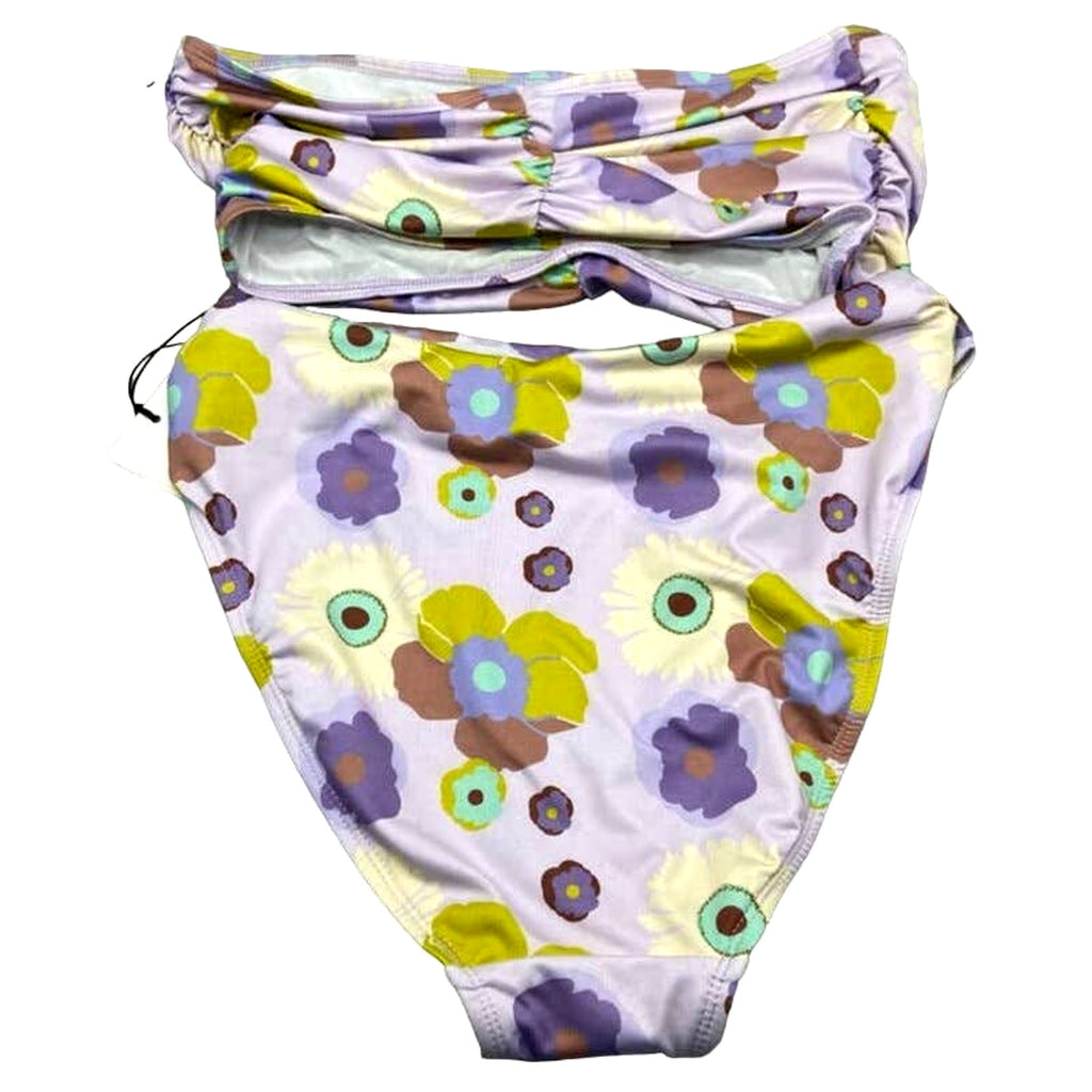 New Free People x Beth Richards Delrey Floral Bikini Top + Bottoms $240 LARGE