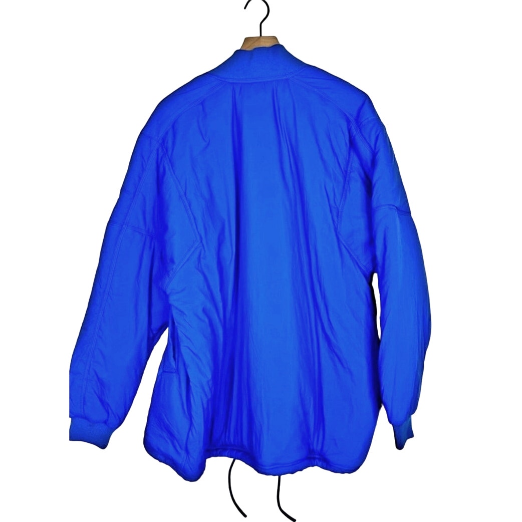 New Free People FP MOVEMENT Midnight Moon Solid Bomber Jacket $168 LARGE Colbalt