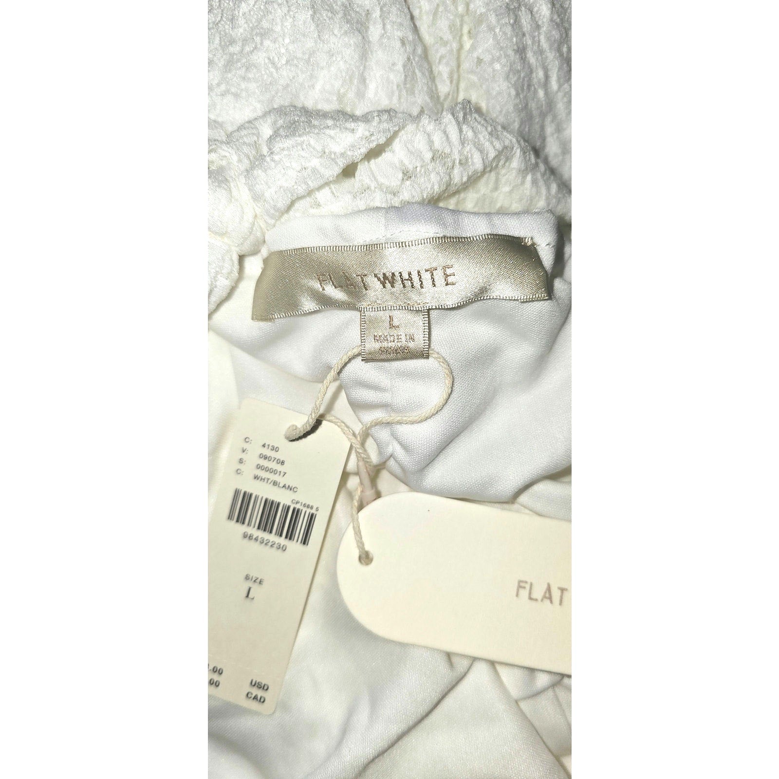 Anthropologie Flat White Plunge Slim Maxi Dress LARGE White HALTER-NECK Anthropologie