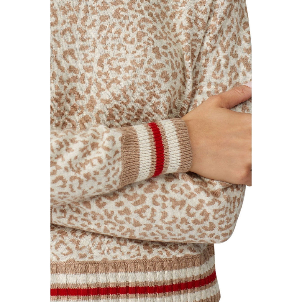 New Anthropologie Leo Leopard Pullover Sweatshirt by Splendid $178 Size Small