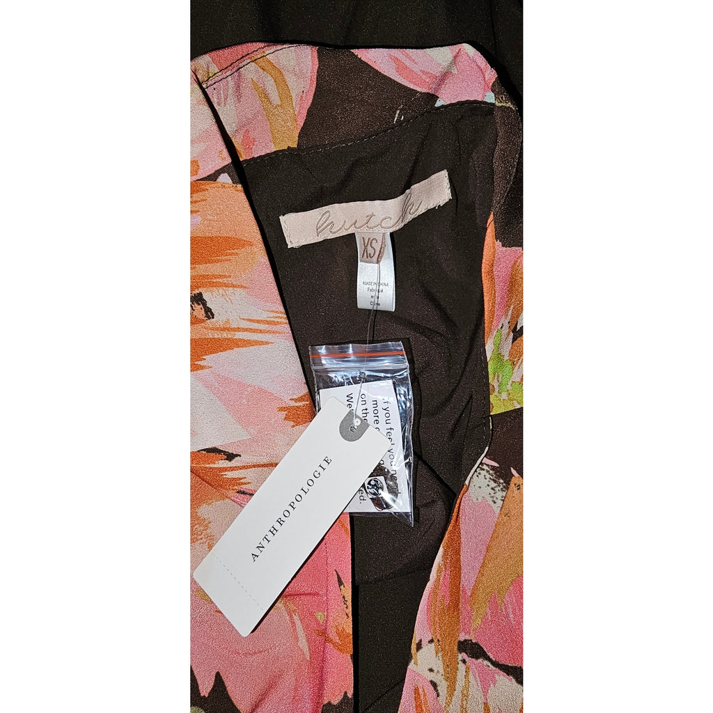 New Anthropologie Hutch Velva Sleeveless Collared Wrap Midi Dress $248 X-SMALL