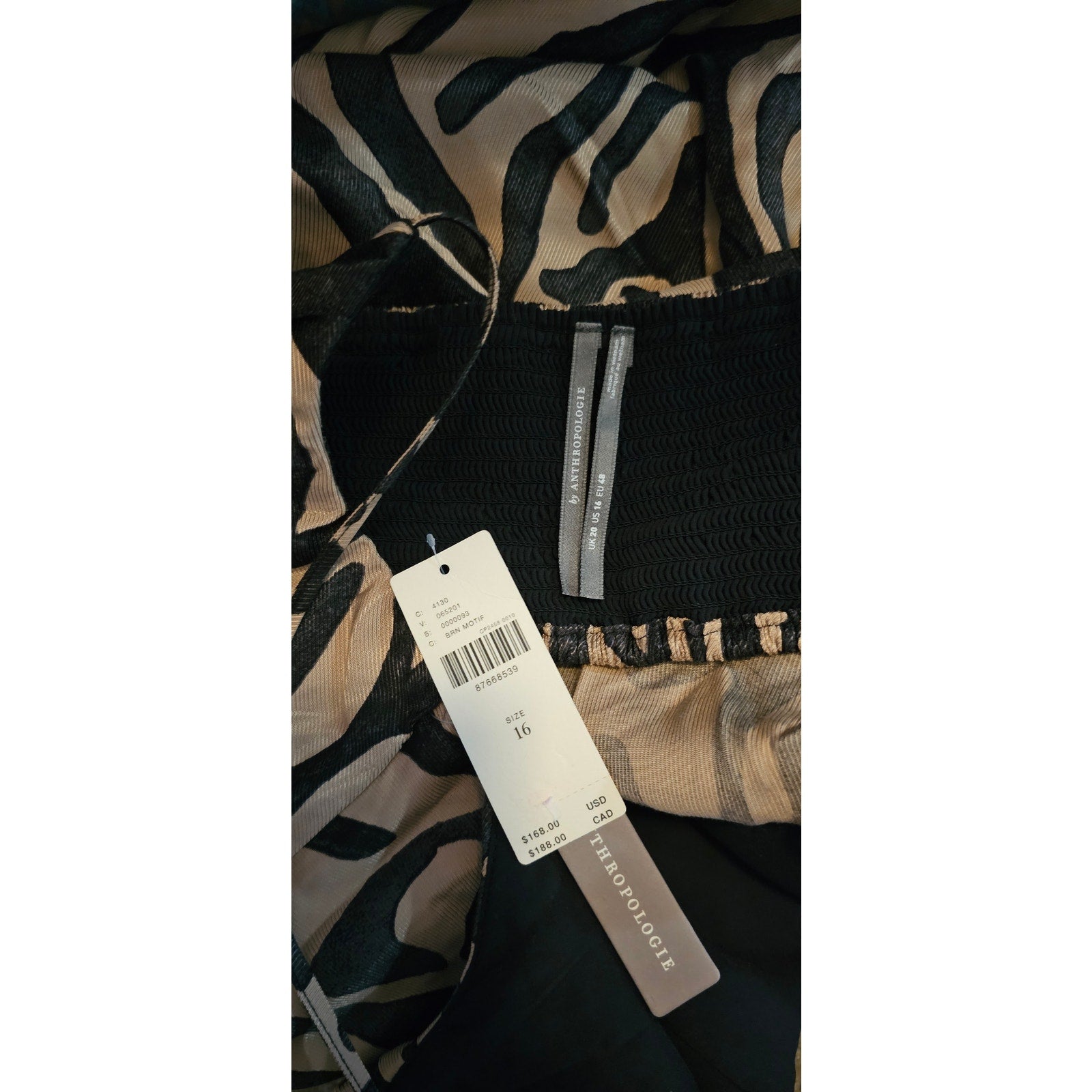 Anthropologie Sleeveless Draped-Back Asymmetrical Slip Midi Dress $168 Sz 16