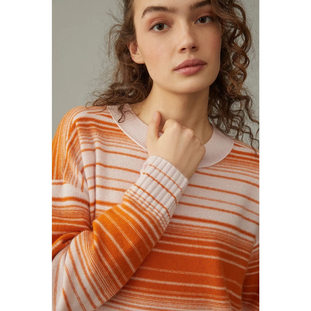 Anthropologie by Pilcro Angie Seamed Cashmere Sweater $158 XS Pink