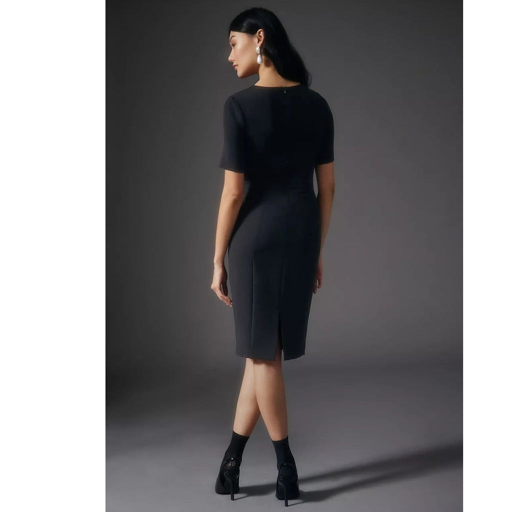 New Anthropologie Black Halo Sweetheart Cutout Dress $390 SIZE 12 Black
