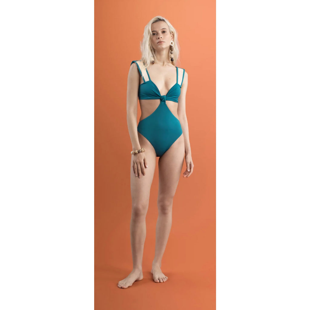 Armantia Magdalena One Piece Swimsuit US SIZE 2 Emerald Green Armantia