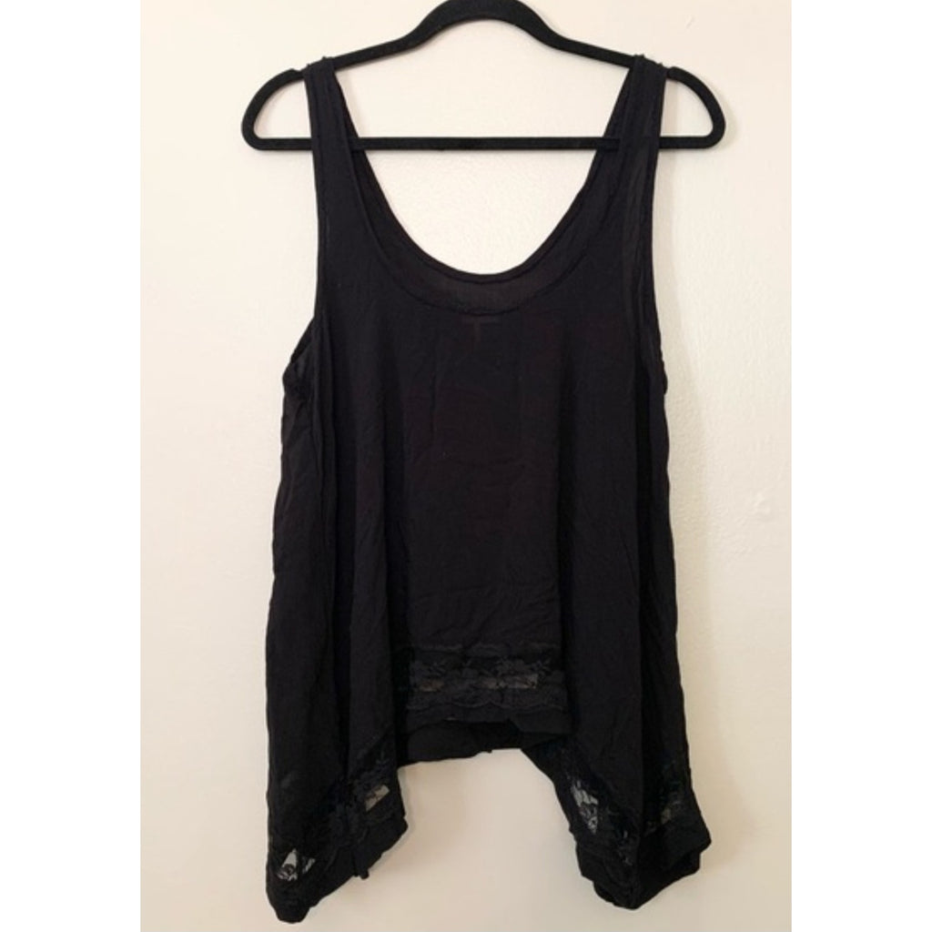 FREE PEOPLE INTIMATELY Outlined High Low Cami X-SMALL Black Free People