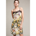 New Anthropologie x Delfi Sunglow Pleated Floral Slip Dress Retail $278 XS Lace