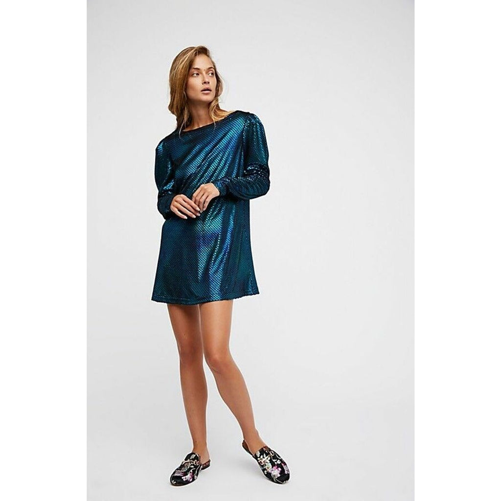 New Free People Diamonds are Forever Mini Dress $128 X-SMALL Petal Combo RARE