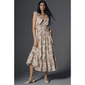 ANTHROPOLOGIE Love The Label x Liberty London Penida Ruffle Maxi Dress SMALL Anthropologie