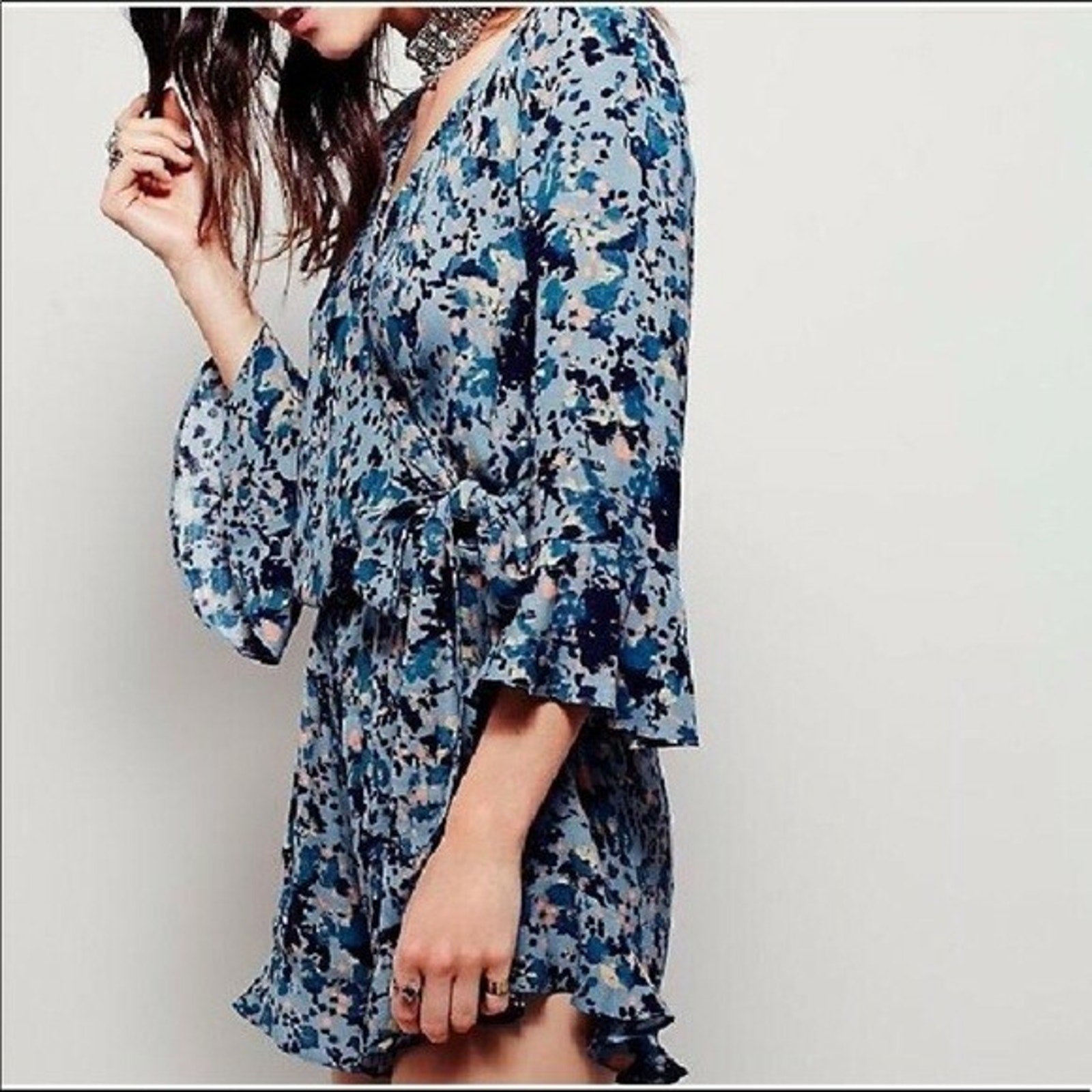 NEW Free People All The Right Ruffles Romper Size XS