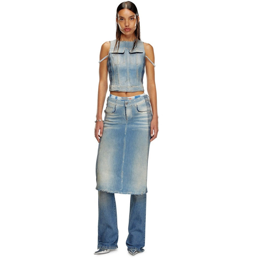 Free People Diesel Skirted Jeans