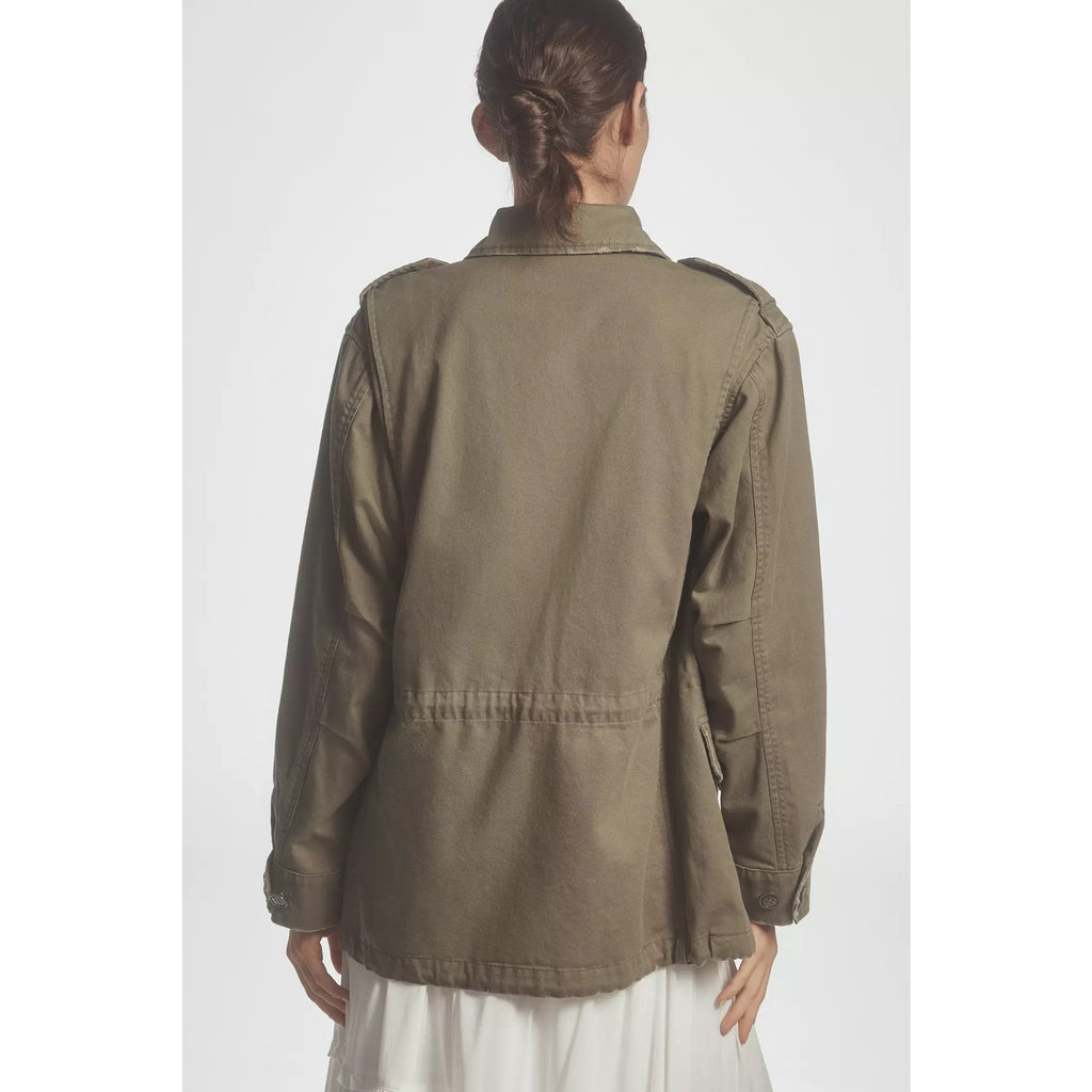 New Anthropologie by Pilcro Cotton Utility Jacket $178 X-Small (S) Olive Green