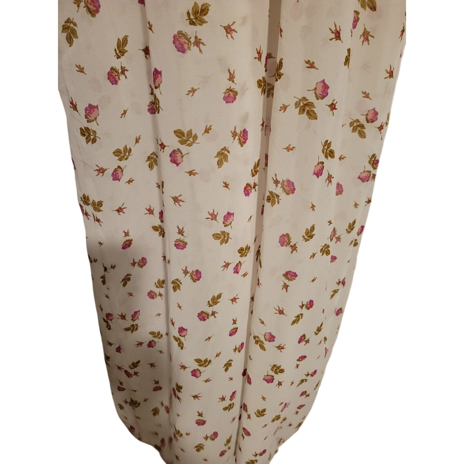 New Free People White Floral Meadow Rue Wide-leg Jumpsuit Size 6 Boho