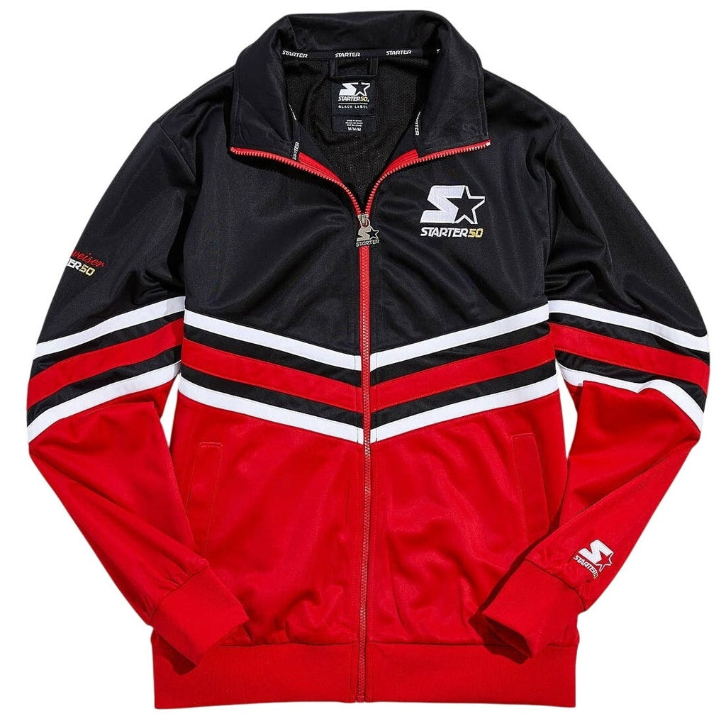 New Urban Outfitters Starter Budweiser Stadium Jacket $125 Red/Black MEDIUM
