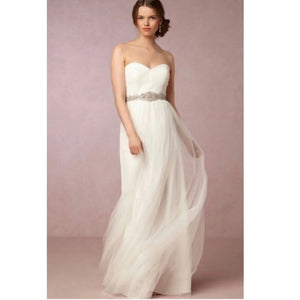 New Anthropologie BHLDN Jenny Yoo Annabelle Convertible Maxi Dress $260 Sz 6