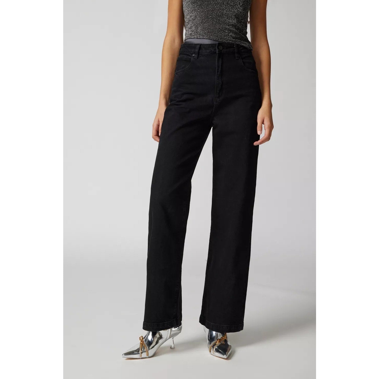 New URBAN OUTFITTERS High & Wide Jean by Abrand $128 SIZE 26 Dead Of Night