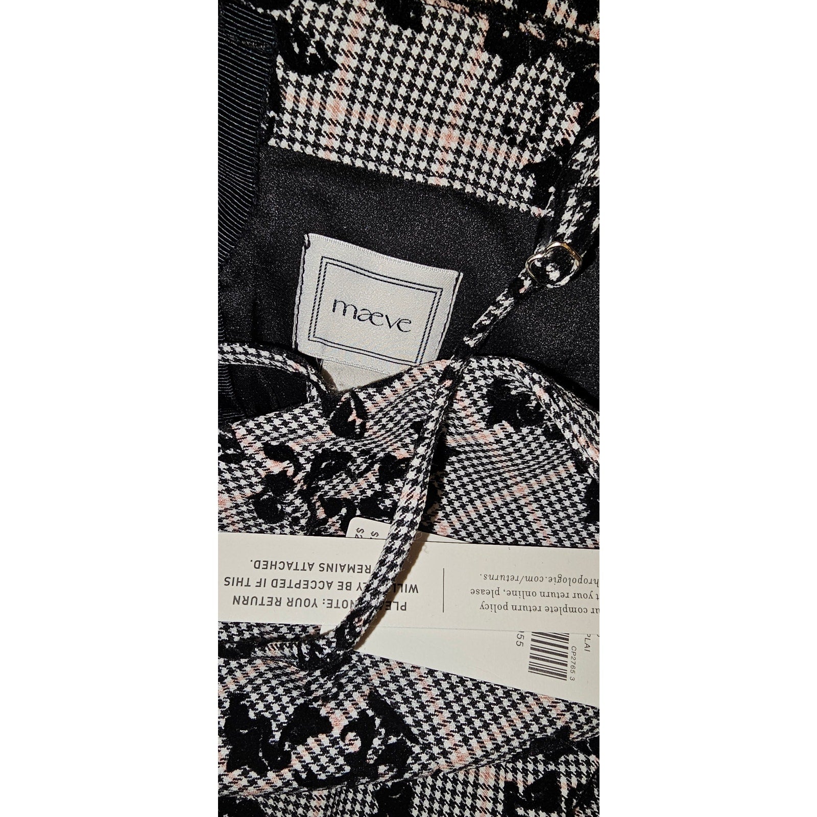 Anthropologie Maeve Slim Patterned Midi Dress SMALL Black Floral Anthropologie
