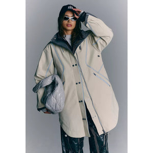 Free People Moon Magic Reflective Rain Parka