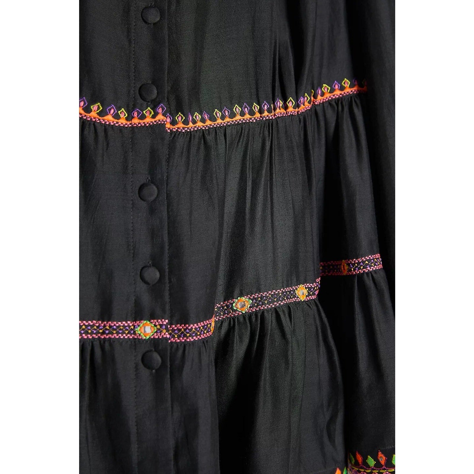 New Anthropologie Tatienne Babydoll Blouse by Tanvi Kedia Size XS Embroidered