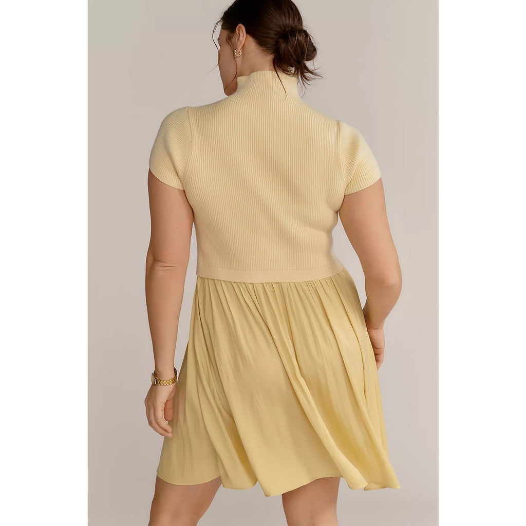 Anthropologie The Thea Twofer Sweater Dress: Short-Sleeve Mini $148 PLUS 1X