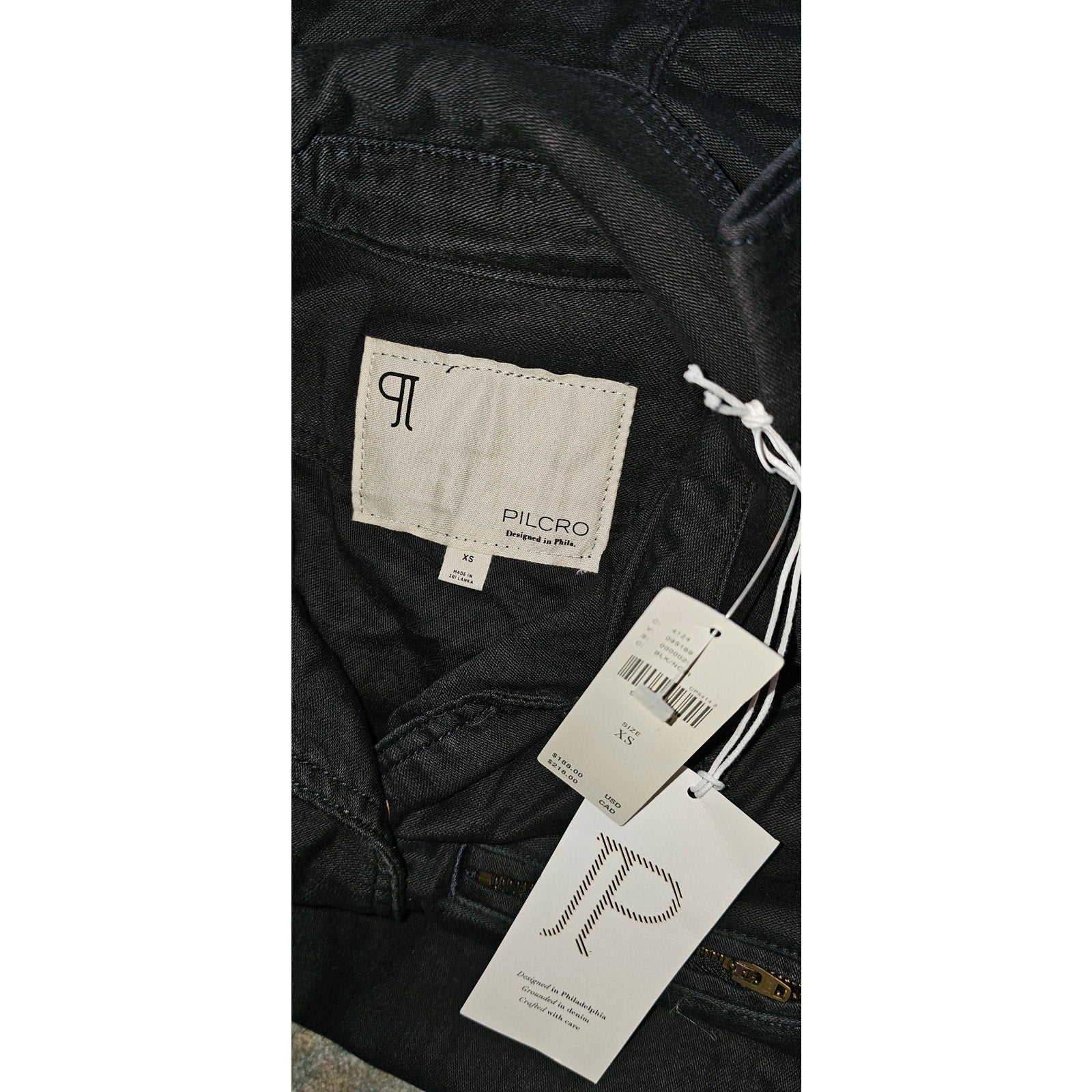 Anthropologie The Lonnie Cuffed Crop Jumpsuit by Pilcro $188 X-SMALL  Black