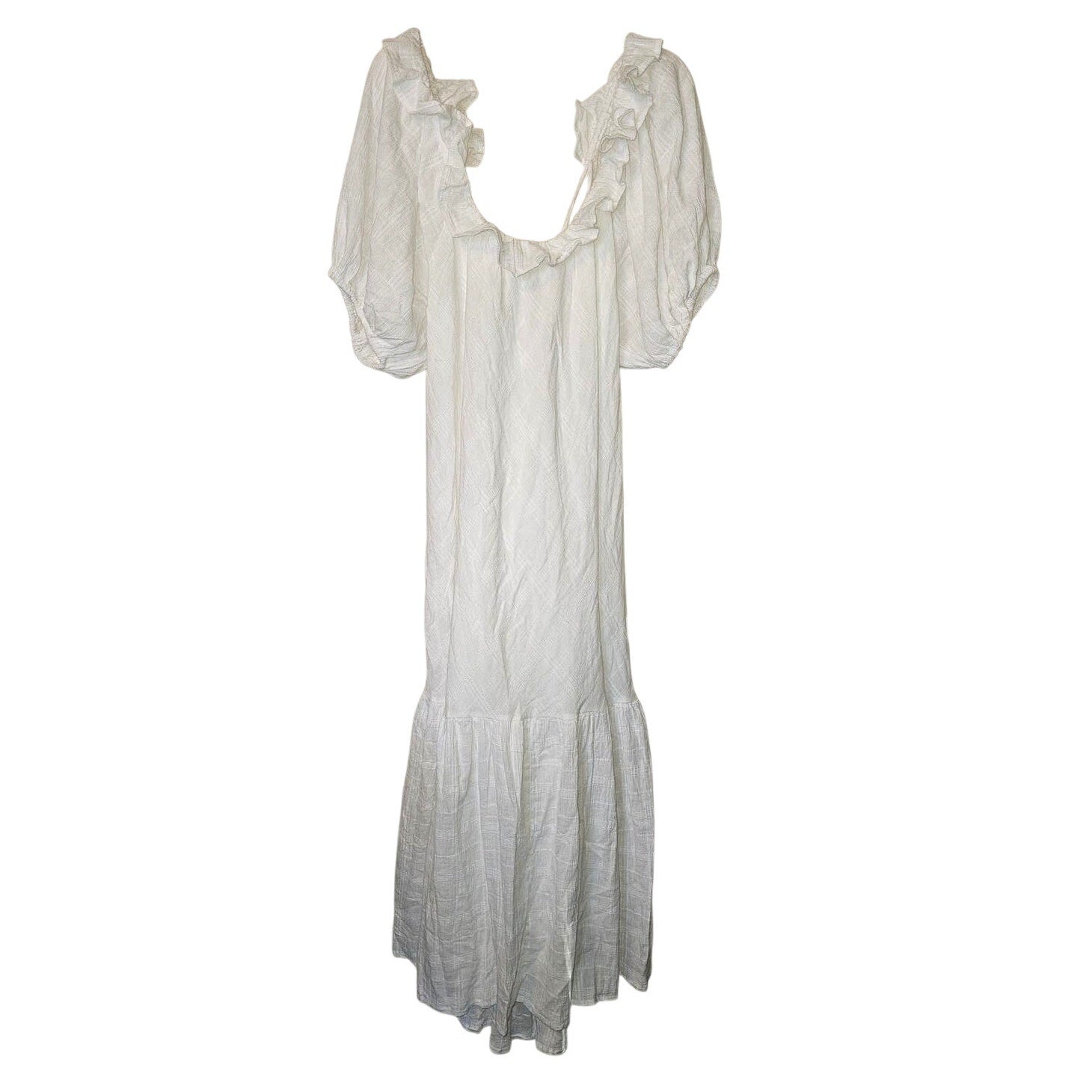 Free People Kaylyn Midi Dress Free-est MEDIUM Ivory Boho Free-est Free People