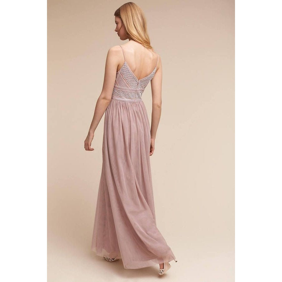 New Anthropologie BHLDN Aida Dress by Adrianna Papell $280 SIZE 0