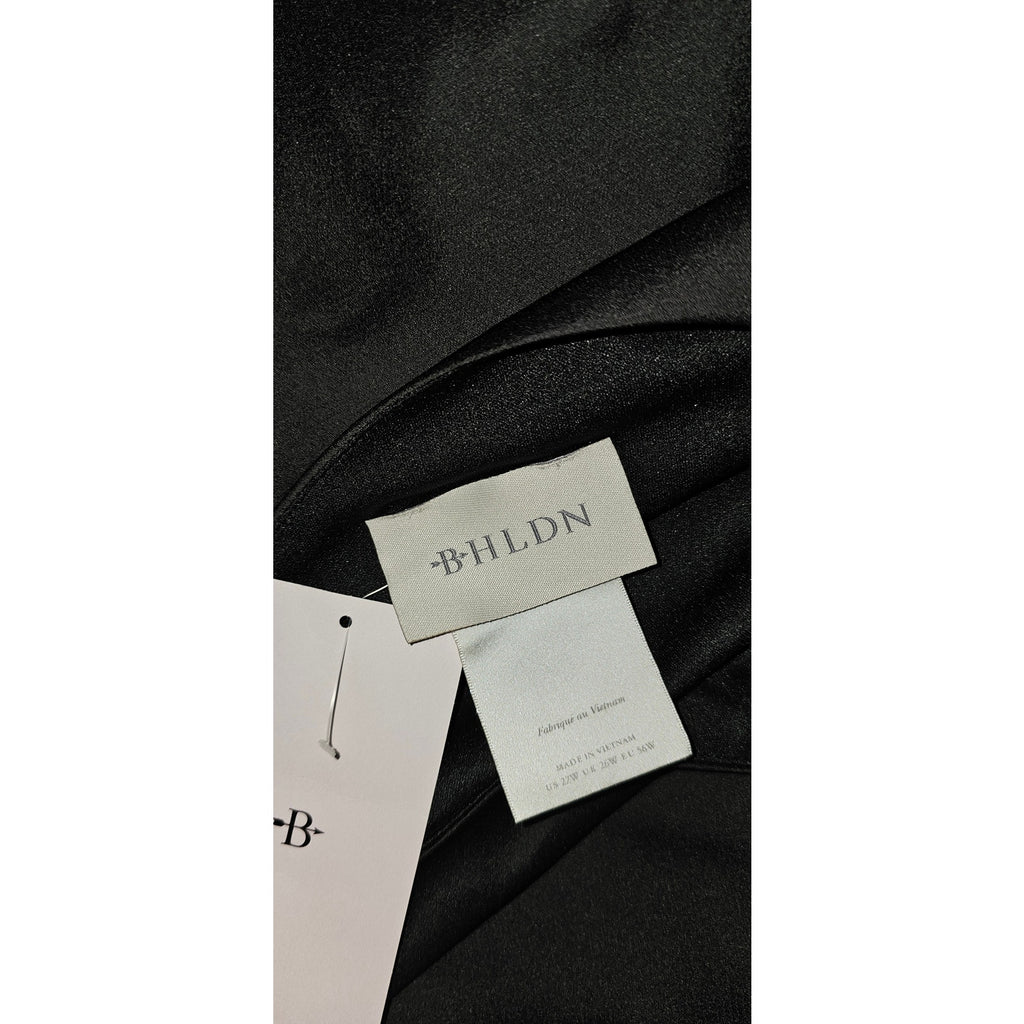 Anthropologie BHLDN Dylan One-Shoulder Satin Side-Slit Gown $248 PLUS 22W