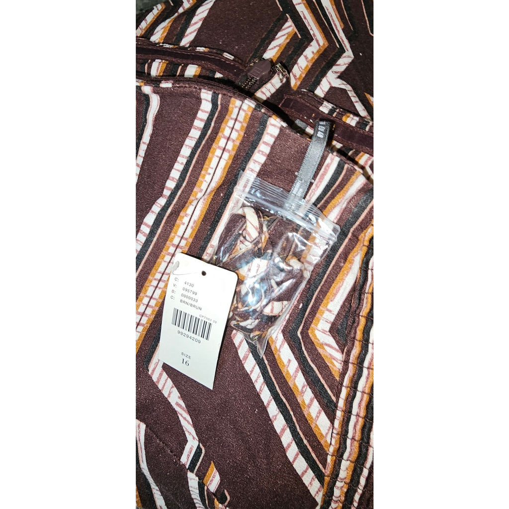 Anthropologie Strapless Linen Plunge-Neck Midi Dress $178 Size 16 Brown