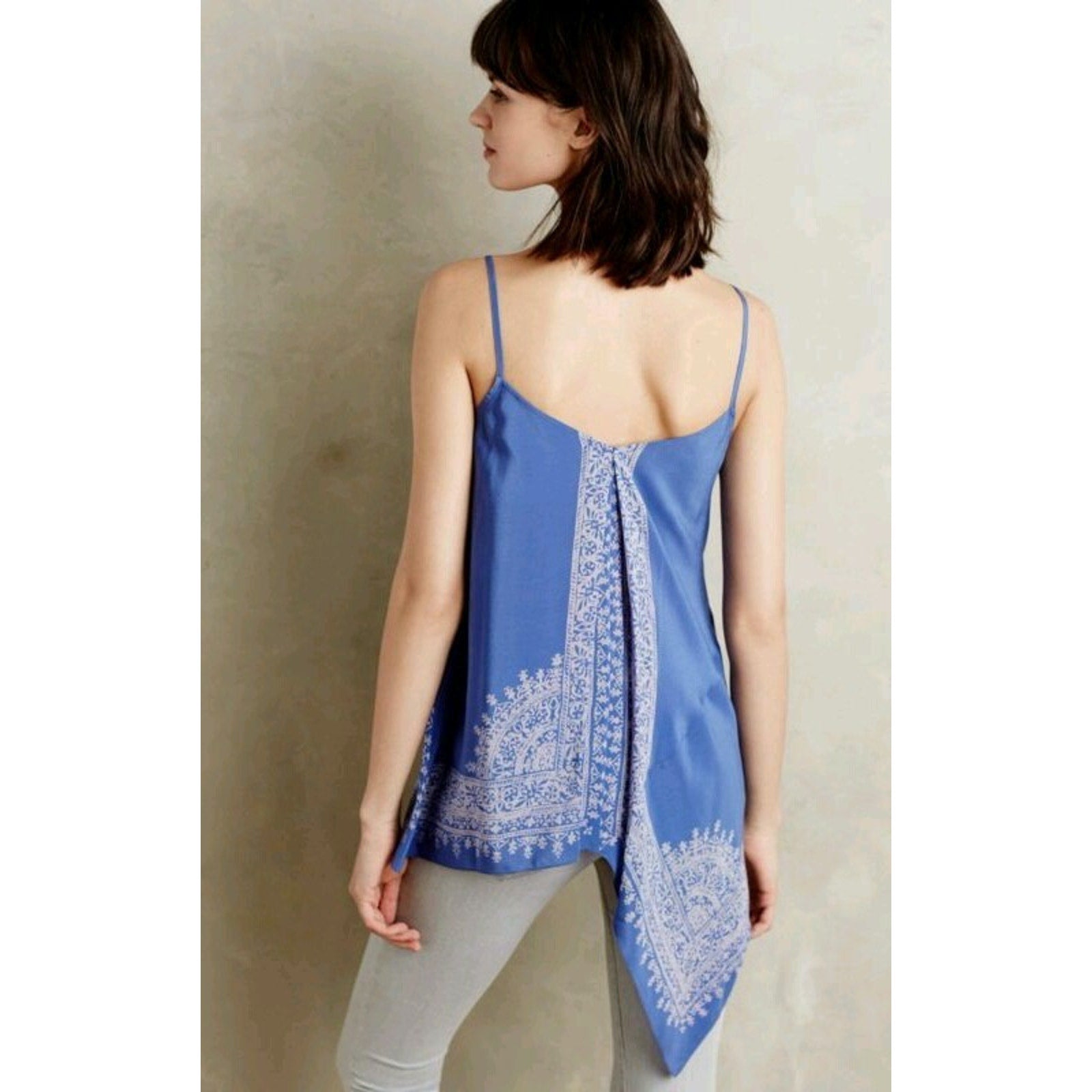 NWOT Anthropologie Moonset Tank Top Size M by HD in Paris Silk Blouse Size 2