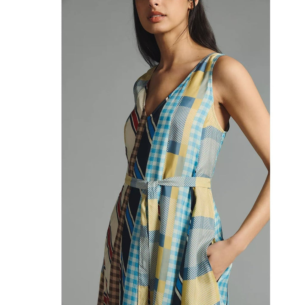 New Anthropologie Hope for Flowers Sleeveless Asymmetrical Dress $498 Small