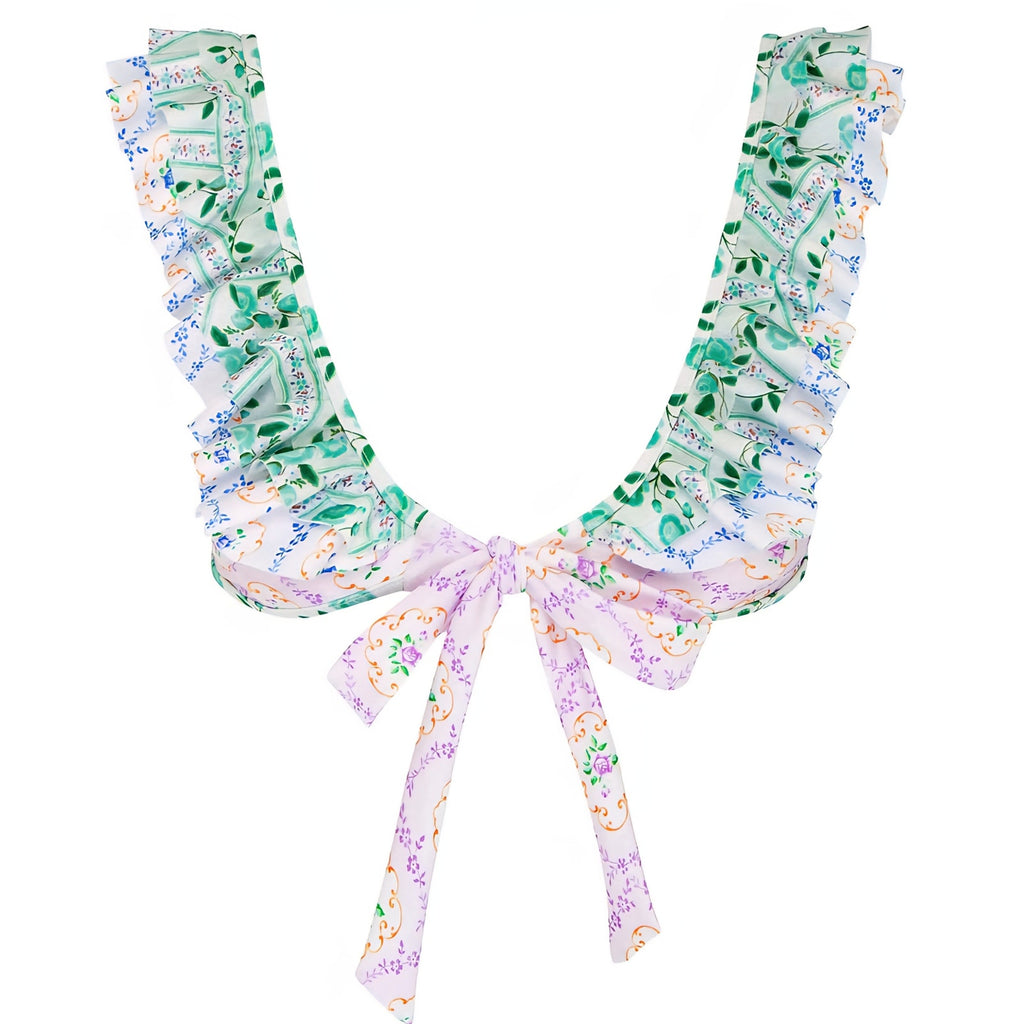 FREE PEOPLE Fillyboo Tea Cup Ruffle Tie Front Bikini Top US 8 FRONT TIE Free People