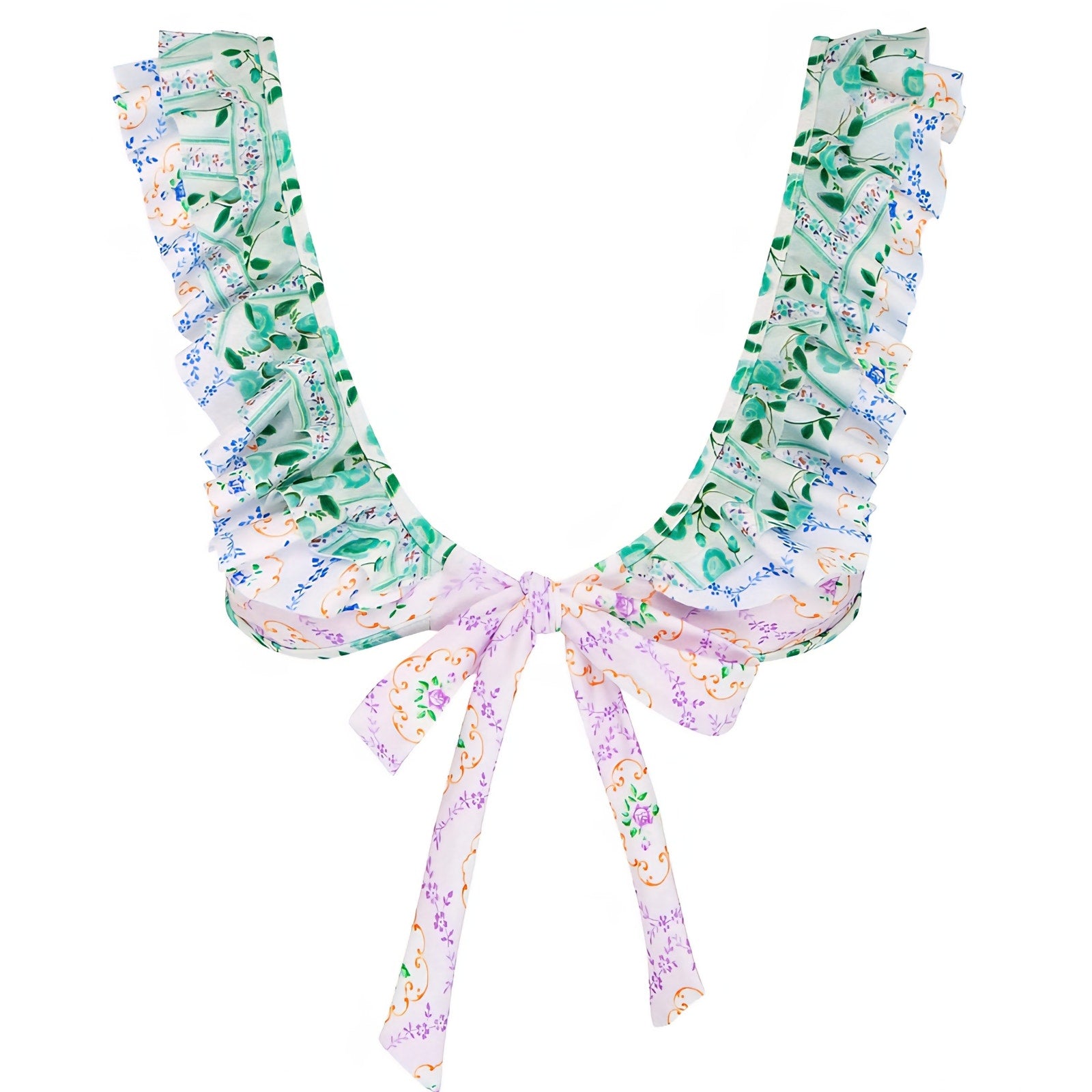 FREE PEOPLE Fillyboo Tea Cup Ruffle Tie Front Bikini Top US 8 FRONT TIE Free People