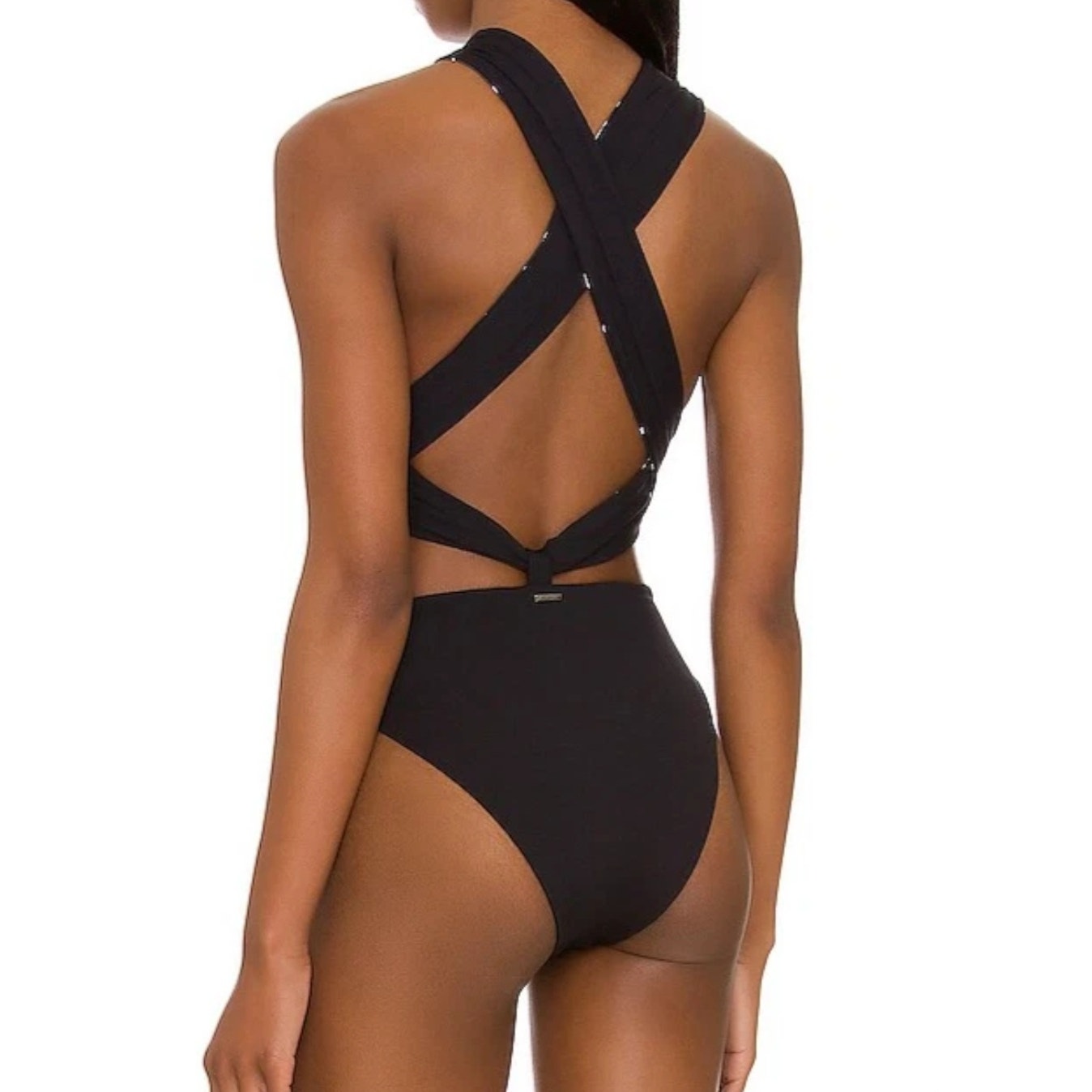 Maaji Radiant Reversible Tulip One Piece Swimsuit SMALL Black Butterfly Maaji