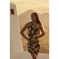 Anthropologie Farm Rio Trip Souvenir Sleeveless Ruched Tulle Mini Dress Sz L FARM Rio