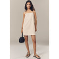 Anthropologie Mare Mare Linen Blend Square-Neck A-Line Mini Dress Small Anthropologie