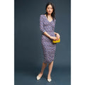 New Anthropologie Medea Ruched Column Dress by Moulinette Soeurs Sz Small Geo