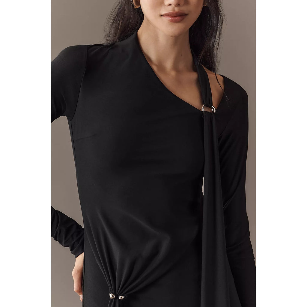 Anthropologie Long-Sleeve Jersey Mini Dress