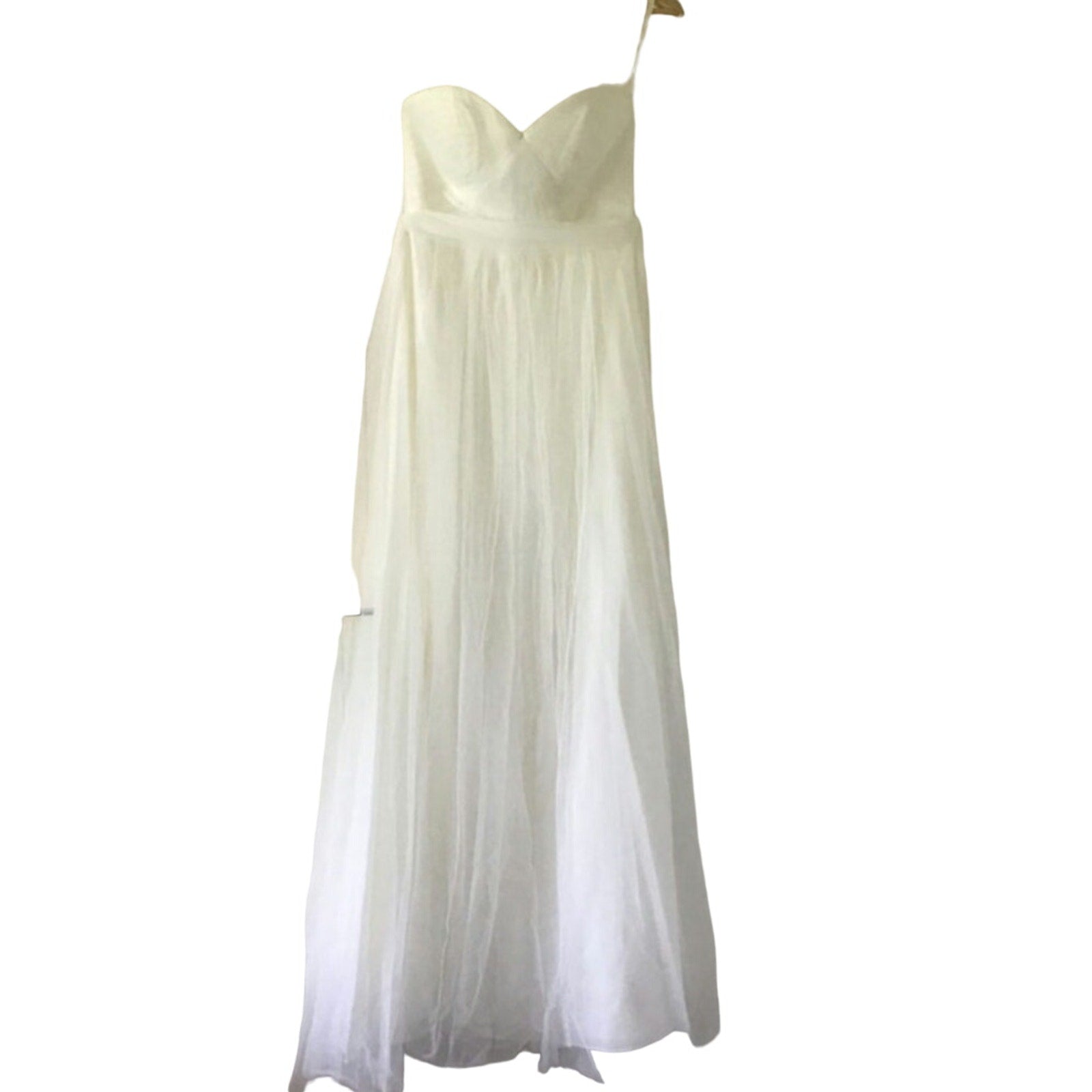 New Anthropologie BHLDN Jenny Yoo Annabelle Convertible Maxi Dress $260 Sz 6