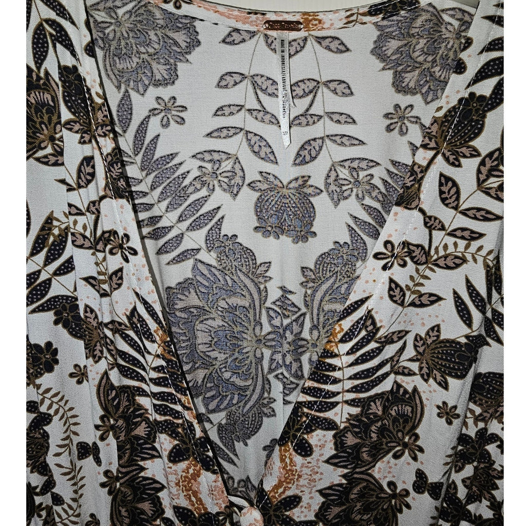 Free People Wandering Folk Maxi Top Duster Dress