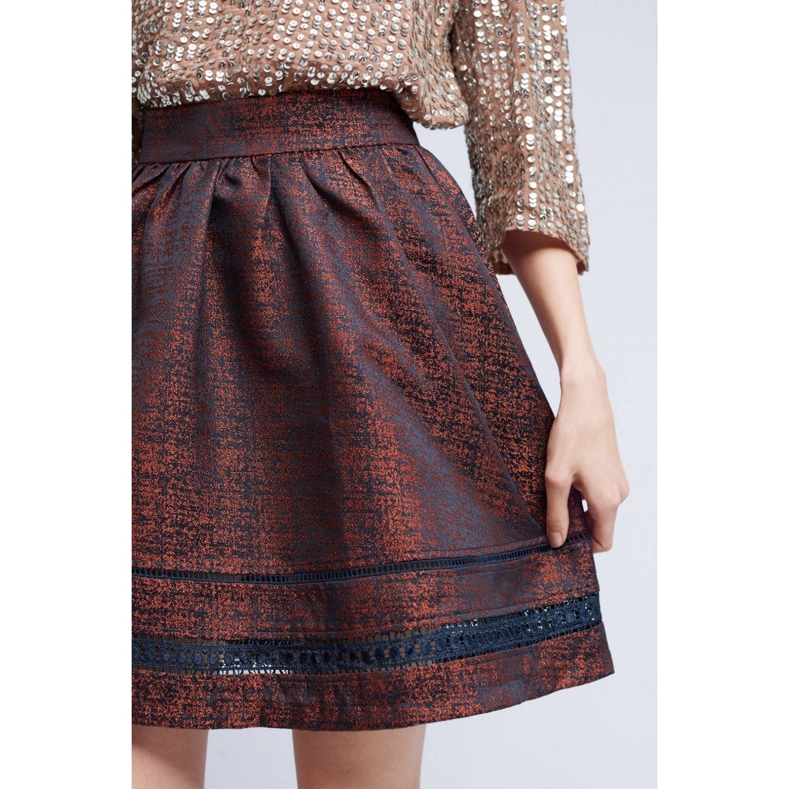 NEW Anthropologie $128 Nolanne Skirt Eri + Ali Size 4