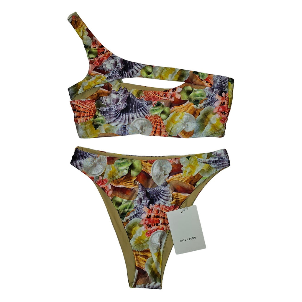 NEW UO Hosbjerg Fulon Shell Print Bikini Top + Bottoms $238 LARGE - US 8
