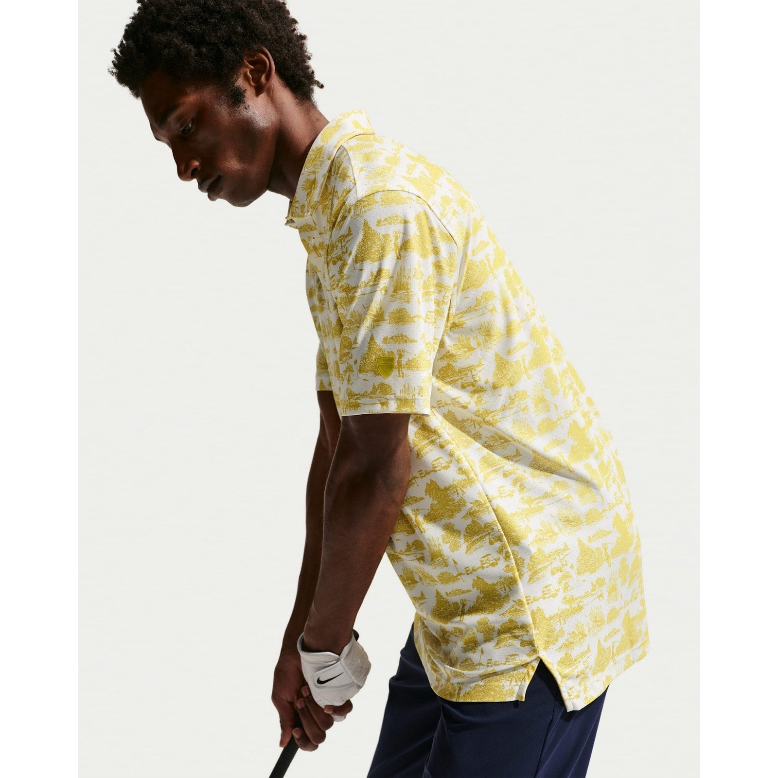 New Nike Tailored Performance Men's Dri-FIT Golf Polo $140 Large Saffron Quartz Nike Golf