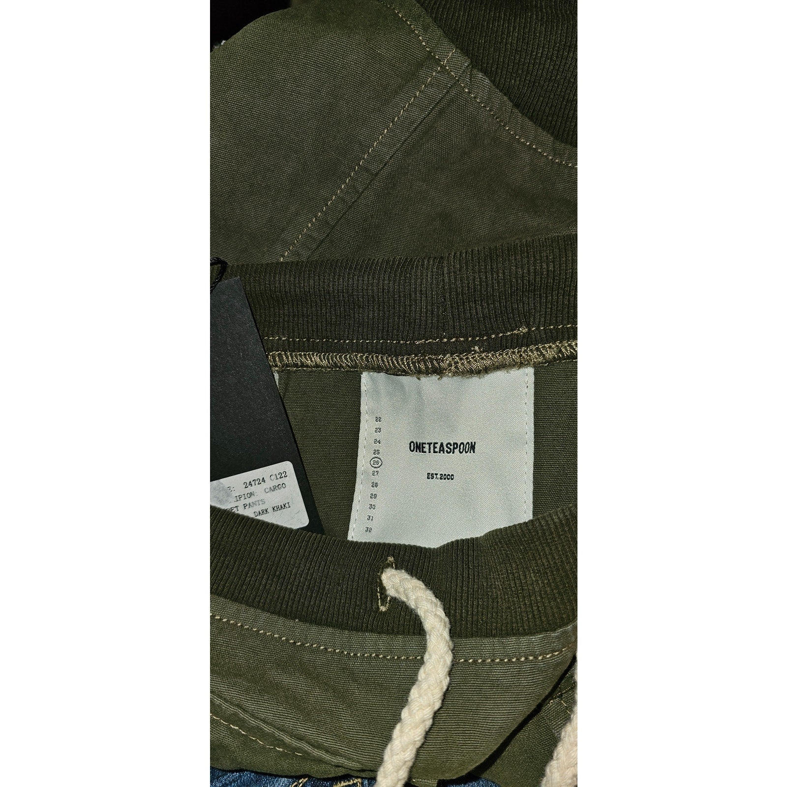 New Free People x OneTeaspoon Cargo Cadet Jogger Pants $158 SIZE 26 Green Khaki