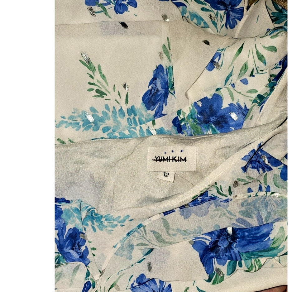 New ANTHROPOLOGIE Yumi Kim Love Always One-Shoulder Maxi Dress $268 SIZE 12