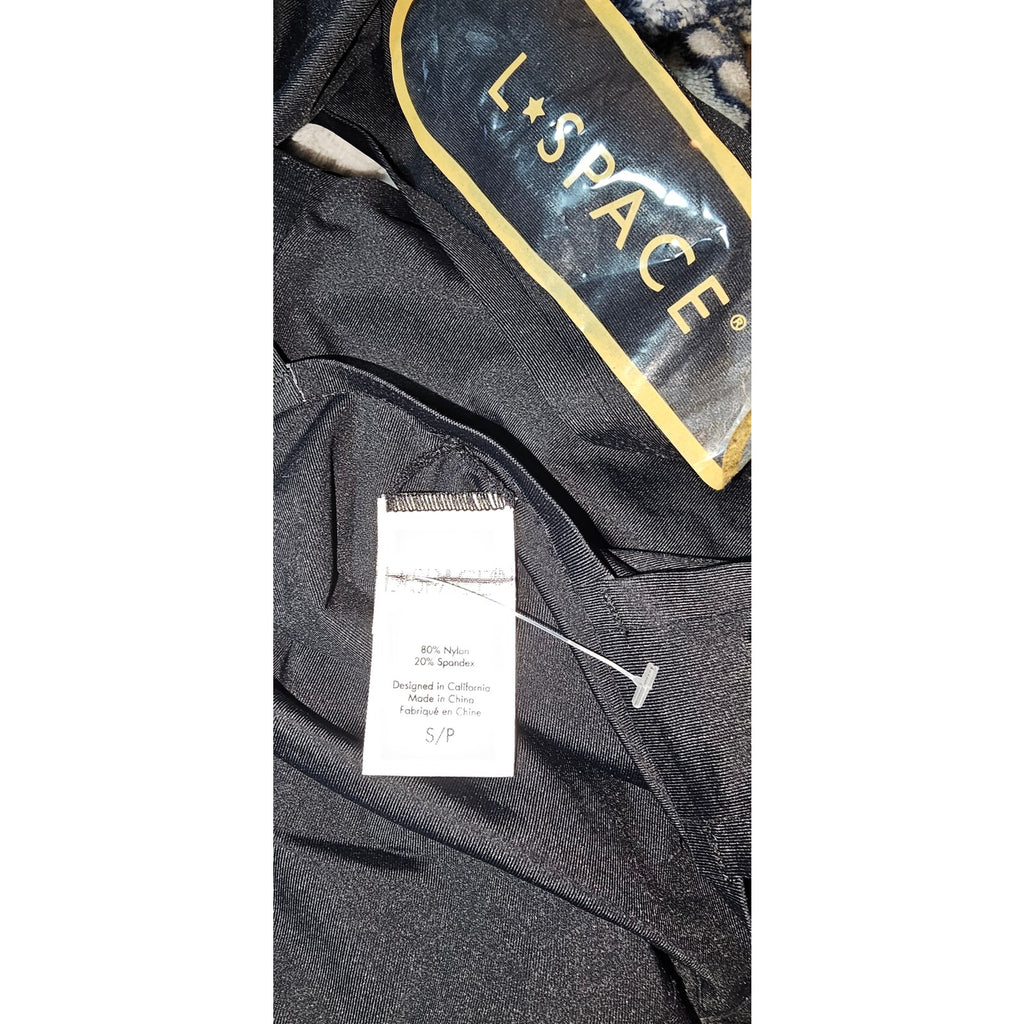Anthropologie LSPACE Katniss One-Piece Swimsuit SMALL Black Anthropologie