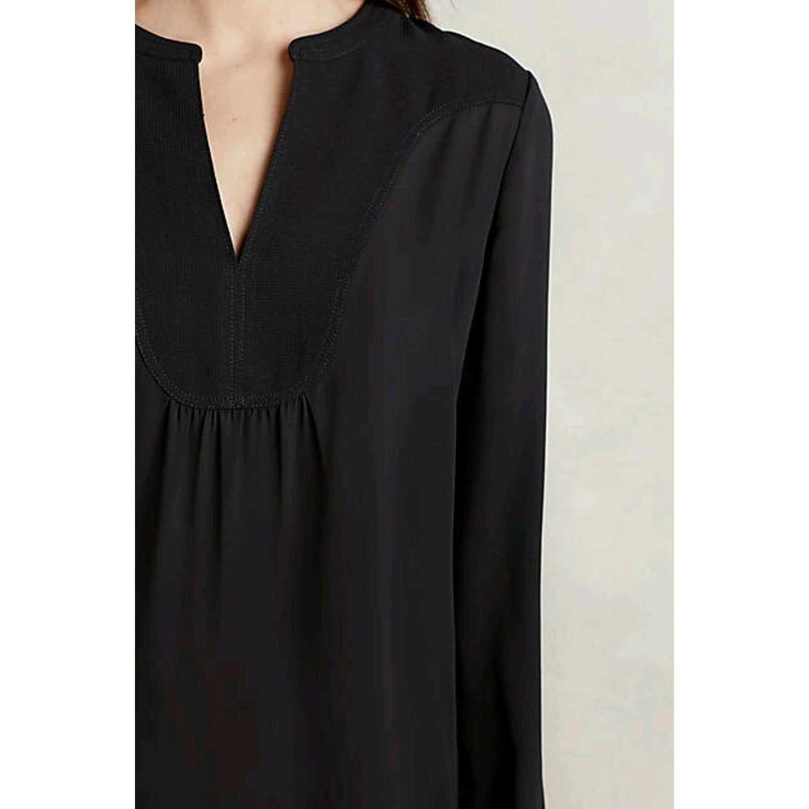 NEW Anthropologie Telma Long Sleeve Blouse by HD in Paris $88.00 Size 6P Petite